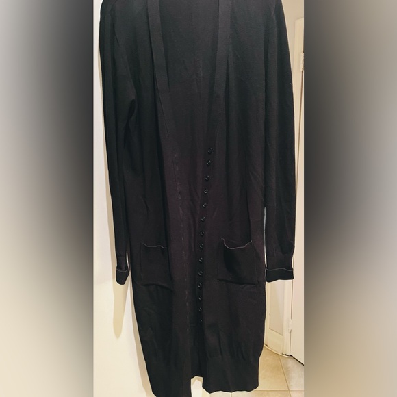 Simona Barbieri Twin-Set Black Long Cardigan/Sweater Dress - Picture 7 of 11